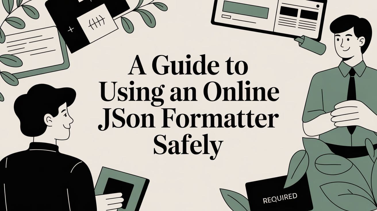 A Guide to Using an Online JSON Formatter Safely