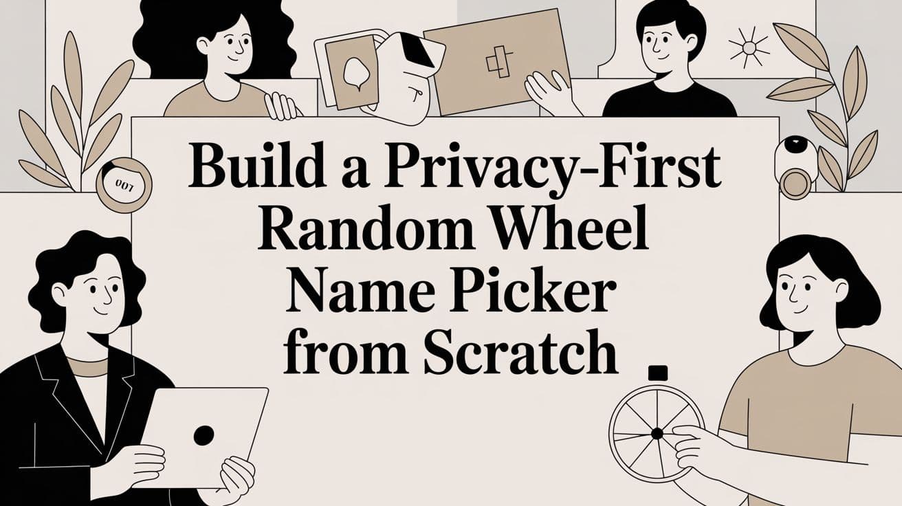 Build a Privacy-First Random Wheel Name Picker from Scratch
