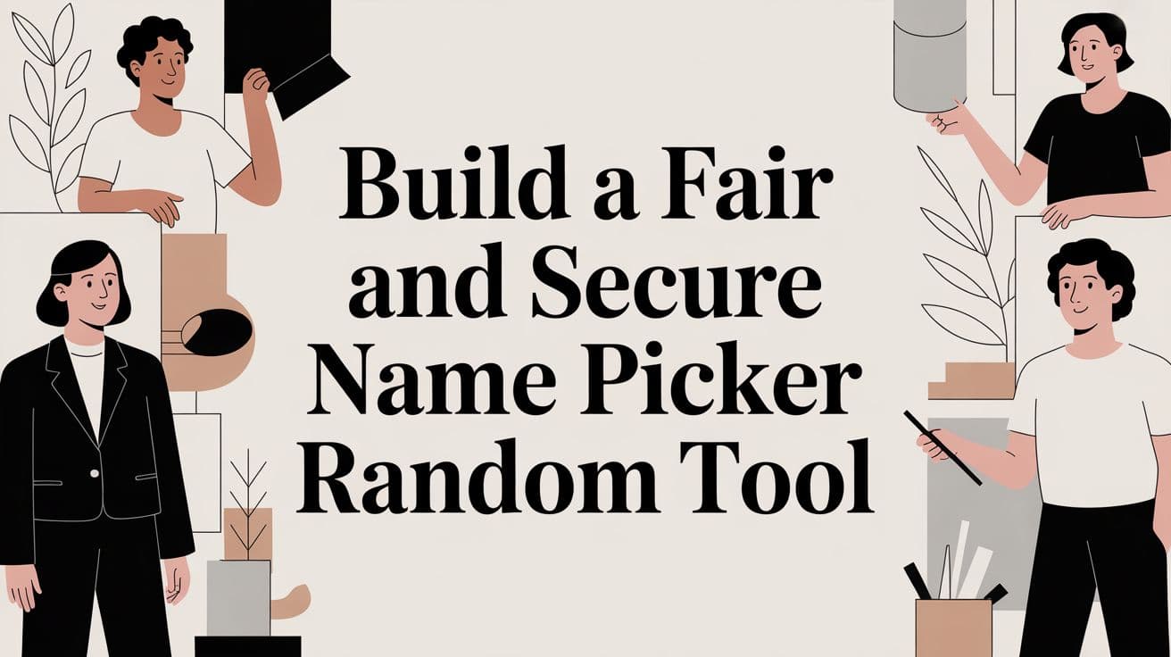 Build a Fair and Secure Name Picker Random Tool