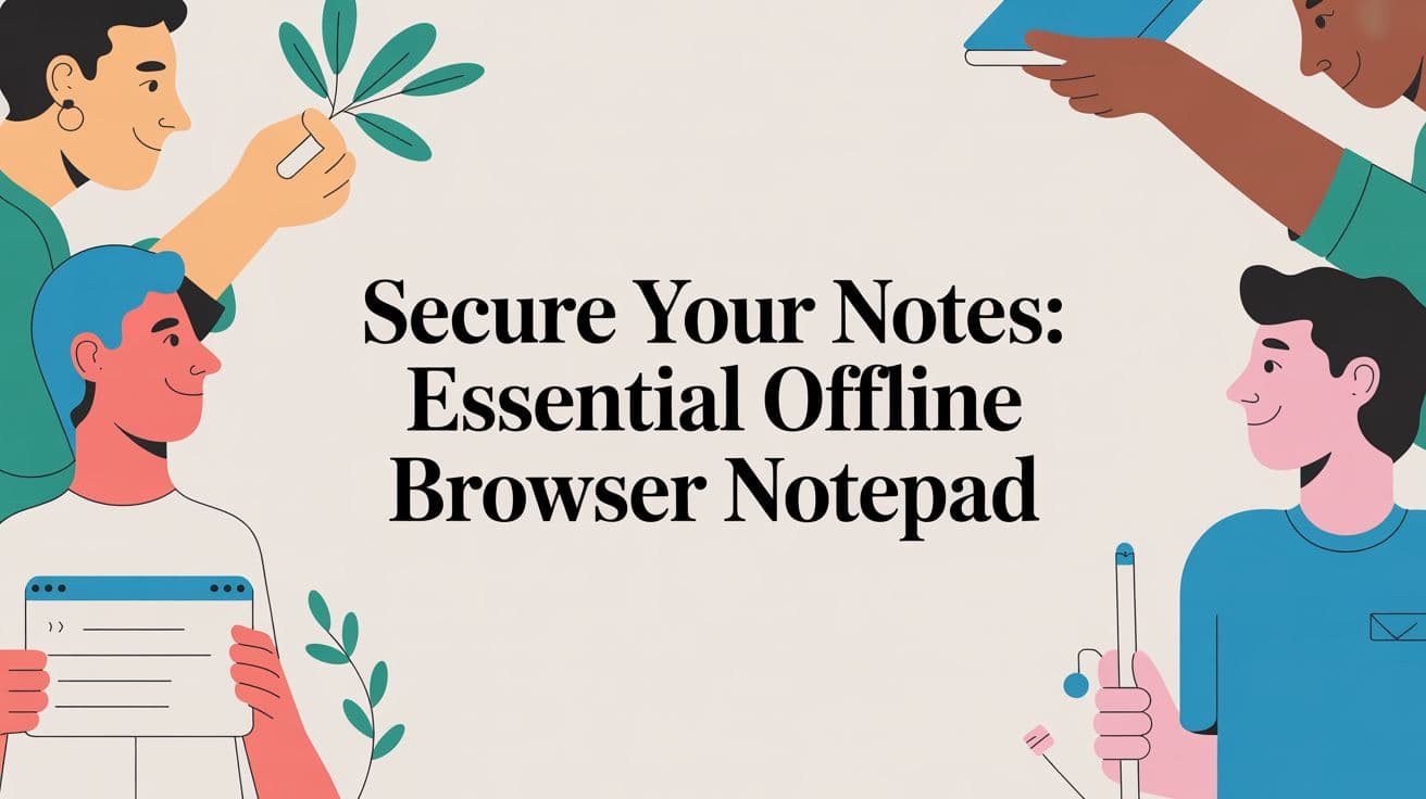Secure Your Notes: Essential Offline Browser Notepad